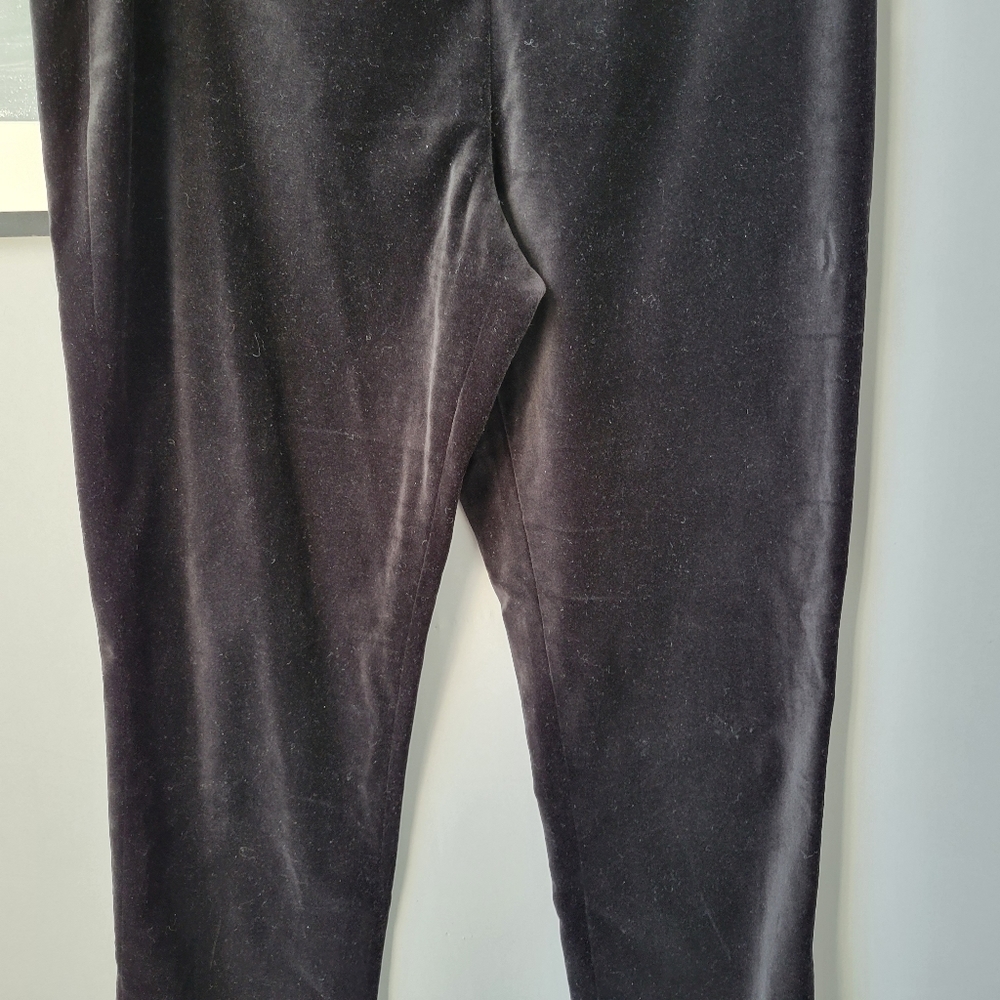 Vince Velvet High Rise Cropped Pull On Pant - Sz M - Picture 7 of 12